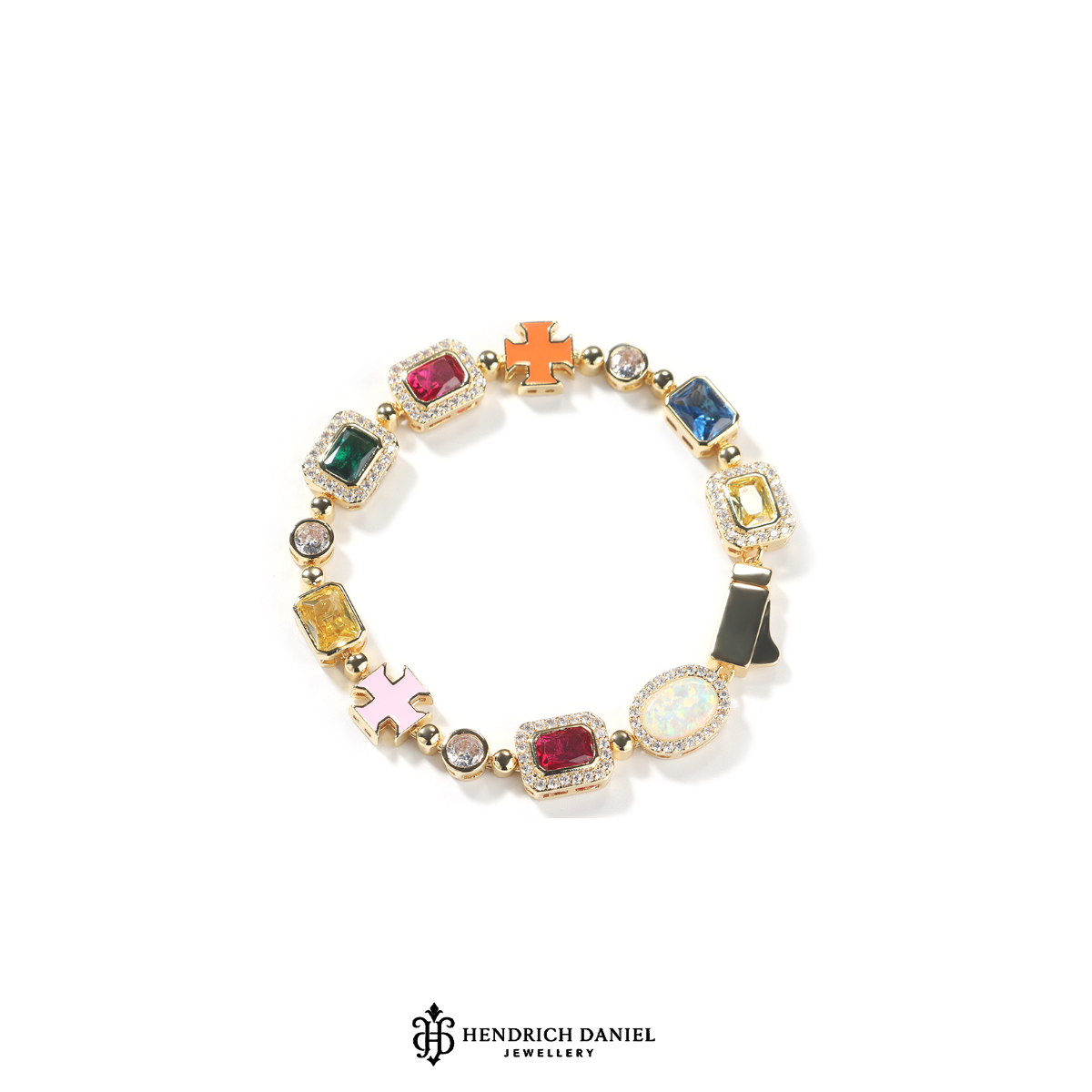 Iced Gemstone Bracelet