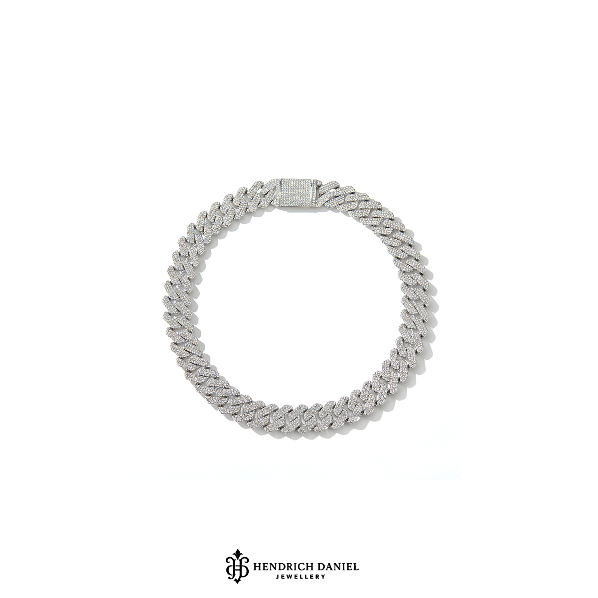 Prong Link Iced Cuban Bracelet