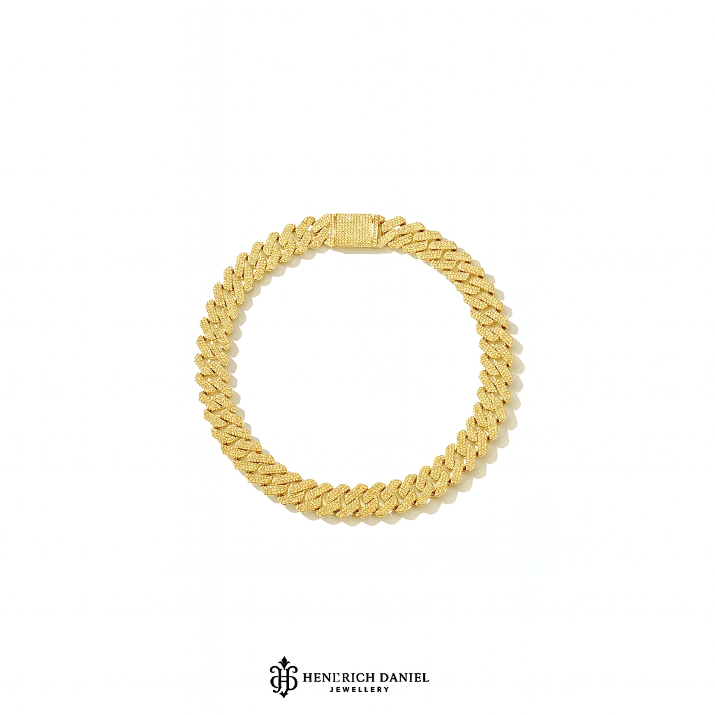 Prong Link Iced Cuban Bracelet