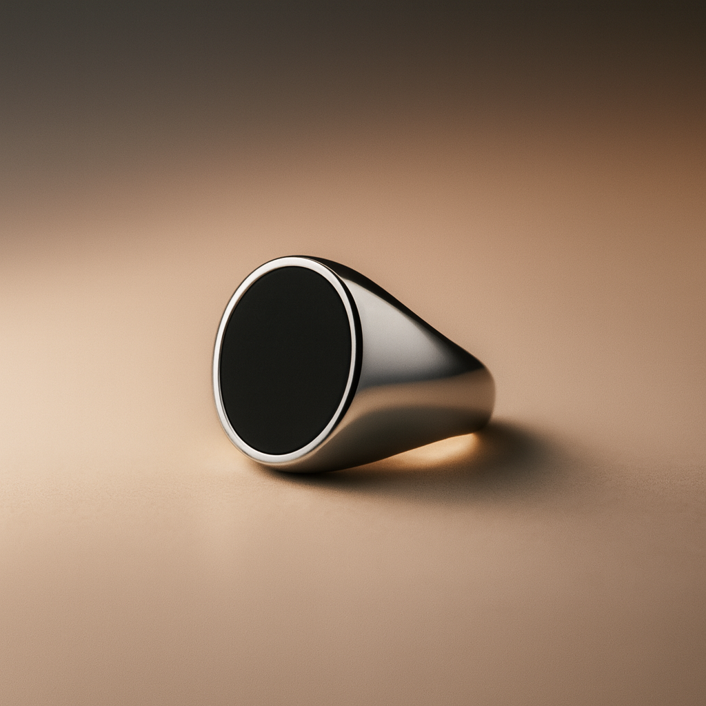 Oval Stone Signet Ring