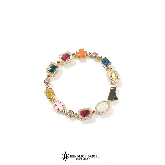 Iced Gemstone Bracelet