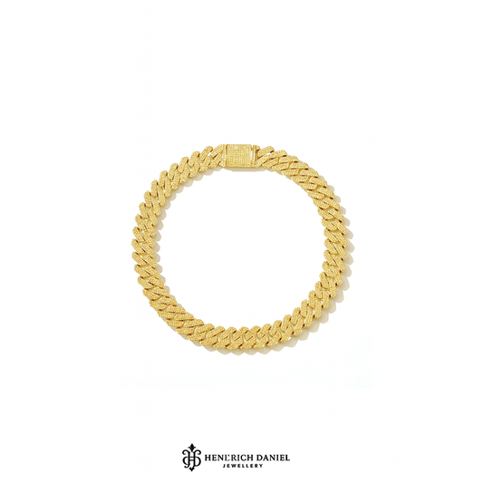 Prong Link Iced Cuban Bracelet