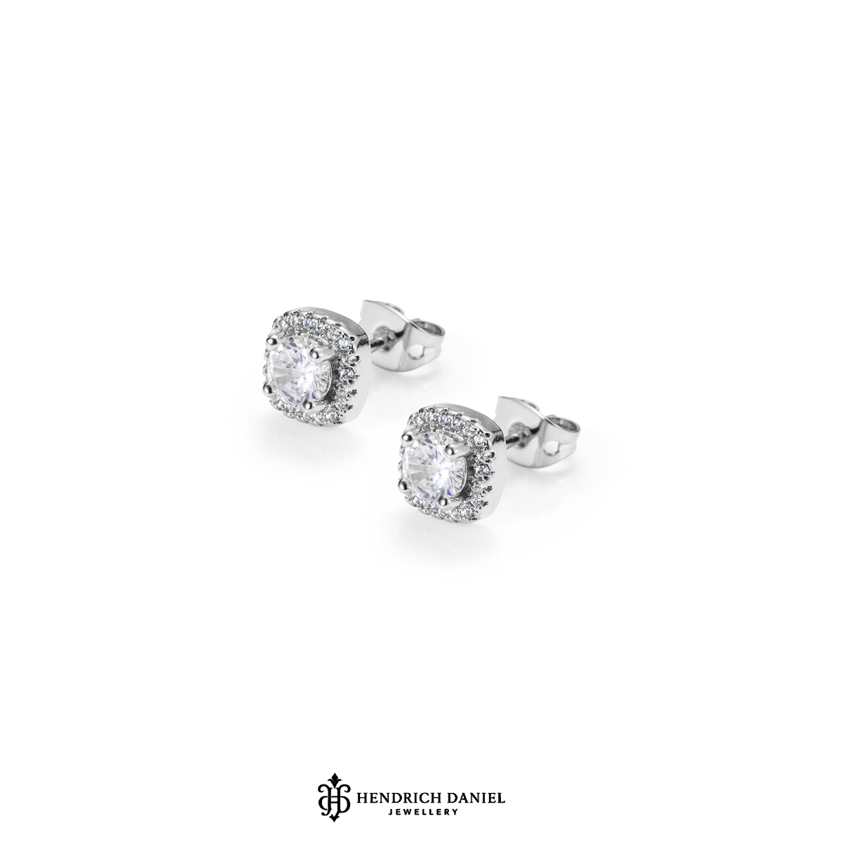 Mini Round Cut Halo (White Stone)