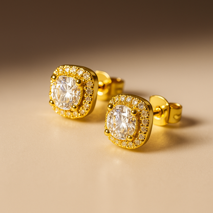 Mini Round Cut Halo (White Stone)