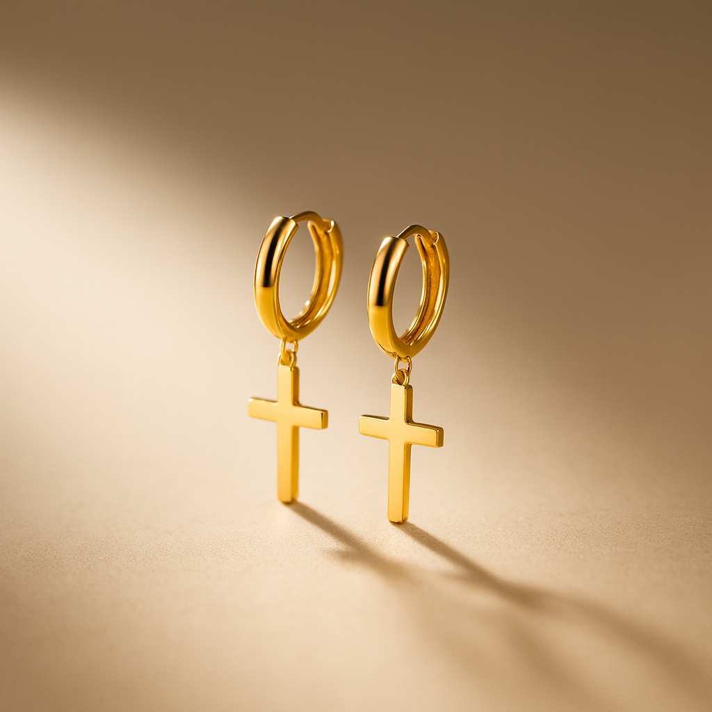 Mini Cross Earring