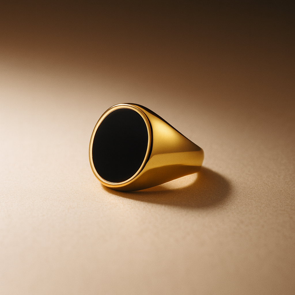 Oval Stone Signet Ring