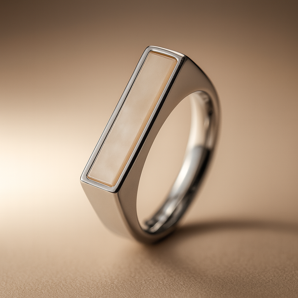 Rectangle Stone Signet Ring