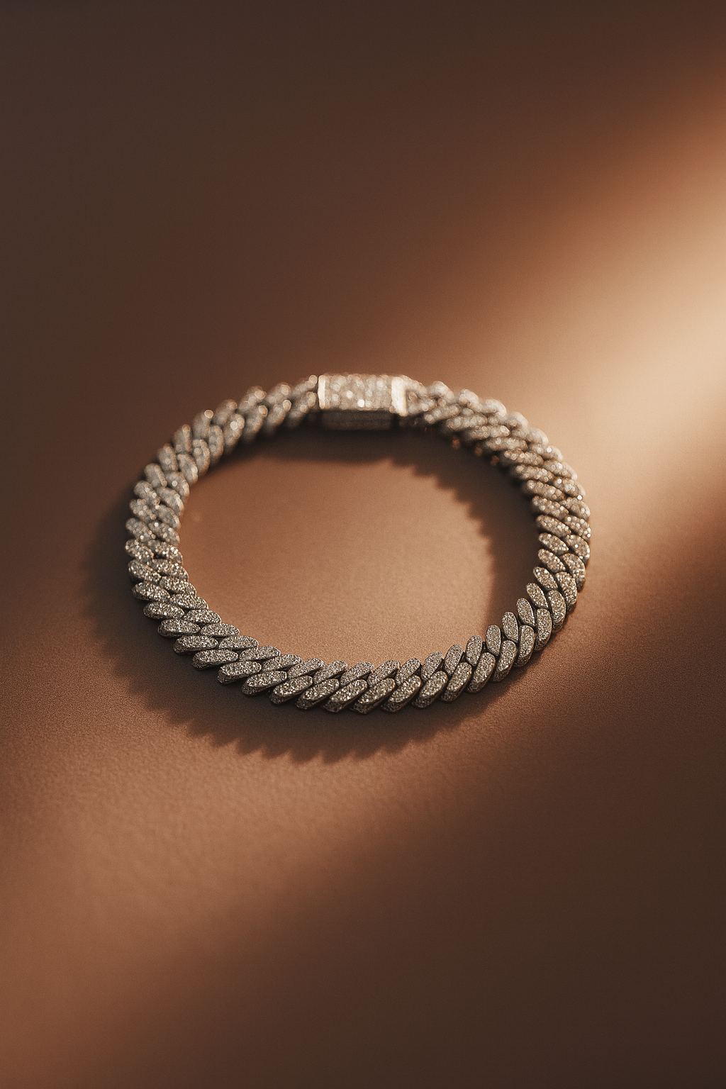 Prong Link Iced Cuban Bracelet