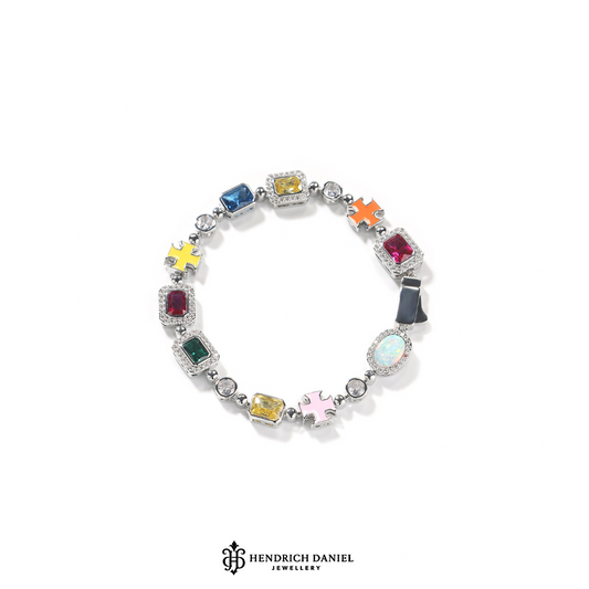 Iced Gemstone Bracelet
