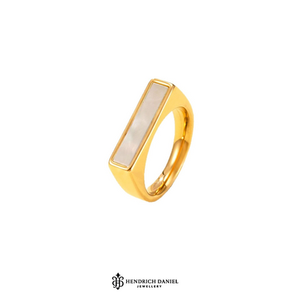 Rectangle Stone Signet Ring